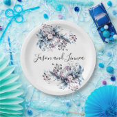 Victoriaans elegante bloemen Romantic Beloved Papieren Bordje (Feest)