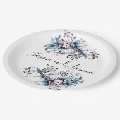 Victoriaans elegante bloemen Romantic Beloved Papieren Bordje (Gekanteld)