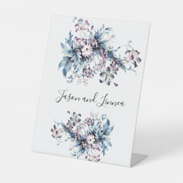 Victoriaans elegante bloemen Romantic Beloved Reclamebord Met Voetstuk