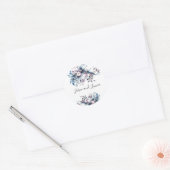 Victoriaans elegante bloemen Romantic Beloved Ronde Sticker (Envelop)
