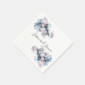 Victoriaans elegante bloemen Romantic Beloved Servet (Hoek)