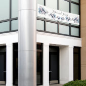 Victoriaans elegante bloemen Romantic Beloved Spandoek (Buitenkant Gebouw)