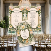 Victoriaans Elegante Gele Bloemen Huwelijksceremon