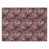 Victoriaans Elegante Kant Paarse Rozen Tafelkleed (Voorkant (Horizontaal))