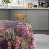 Victoriaans Elegante Kant Paarse Rozen Tafelkleed