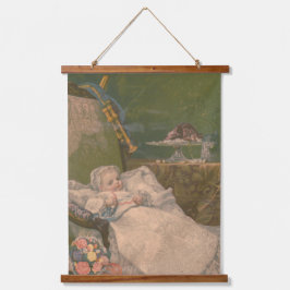 Victoriaans elegantie: de wereld van een Baby Hangend Wandkleed