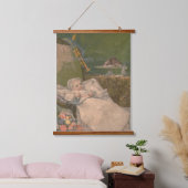 Victoriaans elegantie: de wereld van een Baby Hangend Wandkleed (Slaapkamer)