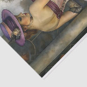 Victoriaans elegantie decoupage tissuepapier (Detail)