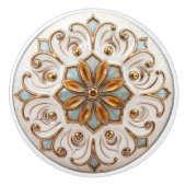 Victoriaans Elegantie Keramische Knob Pull Knop (Voorkant)