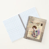 Victoriaans Elegantie  Lady Collage Notitieboek (Binnen)