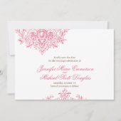 Victoriaans elegantie sparen de datumkaart save the date (Voorkant)