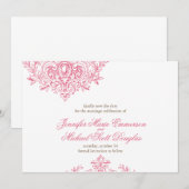 Victoriaans elegantie sparen de datumkaart save the date (Voorkant / Achterkant)