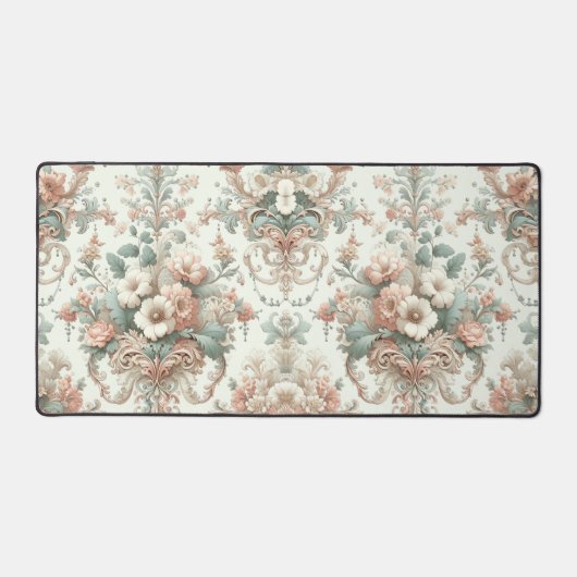 Victoriaans elegantie: zachte pastelpatronen bureaumat (Voorkant)