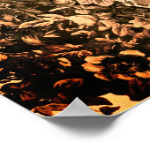 Victoriaans elegantpatroon van de vlok poster (Hoek)