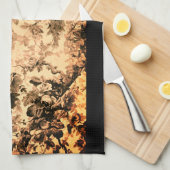 Victoriaans elegantpatroon van de vlok theedoek (Quarter Fold)