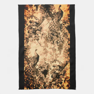 Victoriaans elegantpatroon van de vlok theedoek