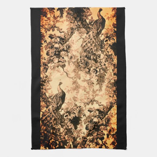 Victoriaans elegantpatroon van de vlok theedoek (Verticaal)