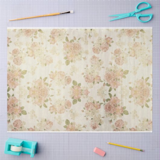 Victoriaans Emphemera Series Design 12 Tissuepapier (Craft)