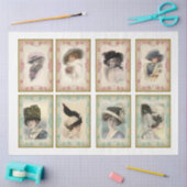 Victoriaans Emphemera Series Design 18 Tissuepapier (Craft)