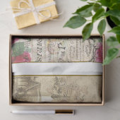 Victoriaans Emphemera Series Design 20 Tissuepapier (Geschenk)