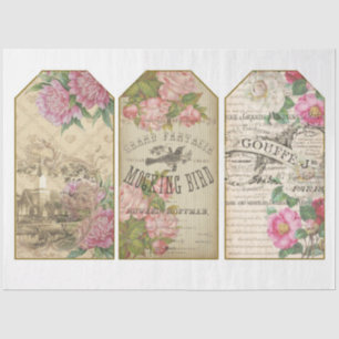 Victoriaans Emphemera Series Design 20 Tissuepapier