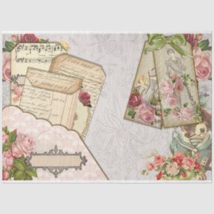 Victoriaans Emphemera Series Design 26 Tissuepapier