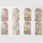 Victoriaans Emphemera Series Design 28 Tissuepapier (Voorkant)