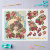 Victoriaans Emphemera Series Design 6 Tissuepapier (Craft)