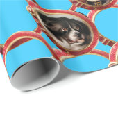 VICTORIAANS ENAMELS MINIATATOR DOG PORTRAITS Sky B Cadeaupapier (Rol Hoek)