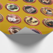 VICTORIAANS ENAMELS/MINIATURE DOG PORTRAITS, Geel Cadeaupapier (Hoek)