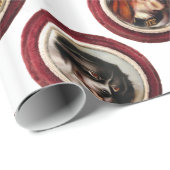 VICTORIAANS ENAMELS/MINIATURE DOG PORTRAITS, Wit Cadeaupapier (Rol Hoek)