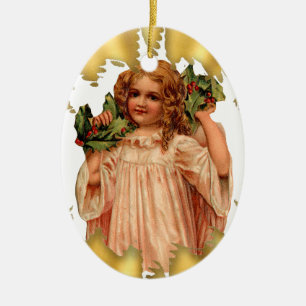  Victoriaans engel keramische kerstversiering Keramisch Ornament