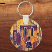 VICTORIAANS ENGELAND GEBOUW SLEUTELHANGER (Voorkant)