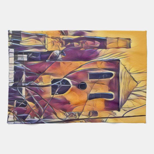 VICTORIAANS ENGELAND GEBOUW THEEDOEK (Horizontaal)