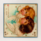 Victoriaans engelen kerstavond zijn van plan legpuzzel (Horizontaal)