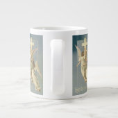 Victoriaans engelen met een kruis,  Pasen Grote Koffiekop (Achterkant)