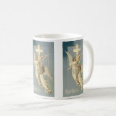 Victoriaans engelen met een kruis,  Pasen Koffiemok (Voorkant rechts)