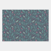 Victoriaans Engels Garden Mix Birds Berries Inpakpapier Vel (Voorkant)