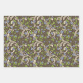 Victoriaans Engels Garden Mix  Paars Ivy Inpakpapier Vel (Voorkant 2)