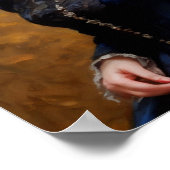 Victoriaans Engels Lady Portrait Painting Poster (Hoek)