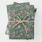 Victoriaans Engelse Garden Mix Bunnies Inpakpapier Vel (In situ)