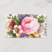 Victoriaans Engelse Roos High Tea Party Place Card Plaatskaartje (Achterkant)