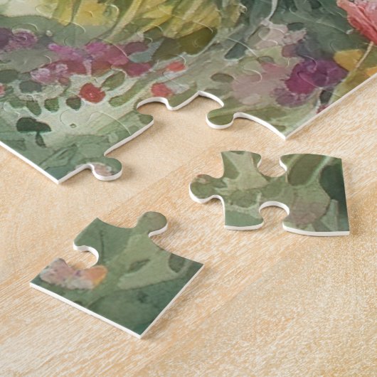 Victoriaans Engelse tuin Legpuzzel (Zijkant)