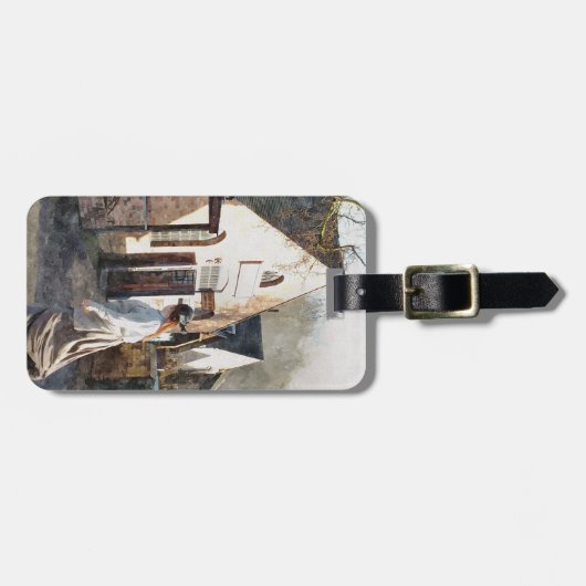 VICTORIAANS ENGLAND BAGAGELABEL (Voorkant horizontaal)