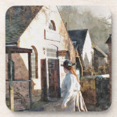 VICTORIAANS ENGLAND BIER ONDERZETTER (Voorkant)