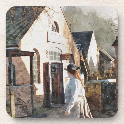 VICTORIAANS ENGLAND BIER ONDERZETTER (Voorkant)