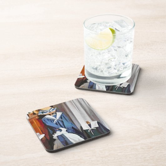 VICTORIAANS ENGLAND BIER ONDERZETTER (Rechterzijde)