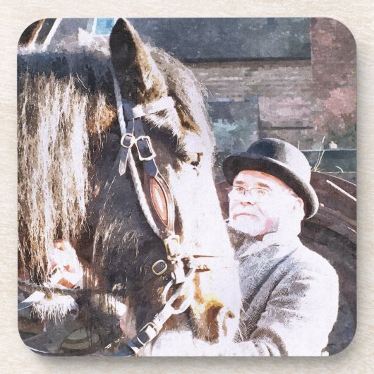 VICTORIAANS ENGLAND BIER ONDERZETTER (Voorkant)