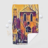 VICTORIAANS ENGLAND-BOUW GOLFHANDDOEK (Insitu)