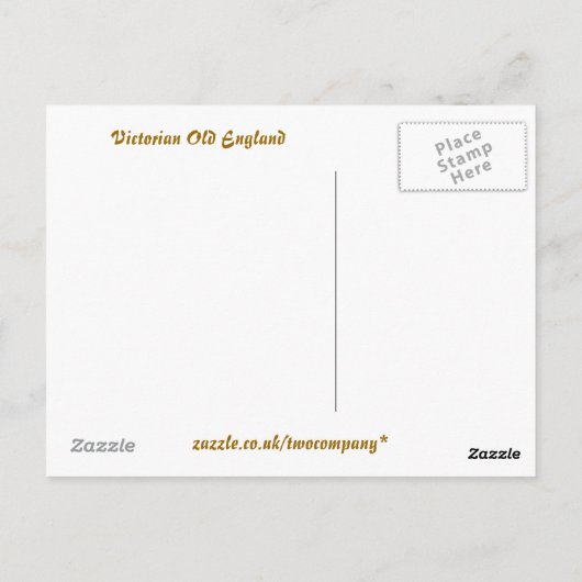VICTORIAANS ENGLAND BRIEFKAART (Achterkant)